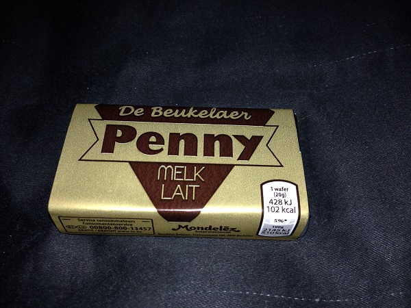 Penny wafel wrapper from Belguim