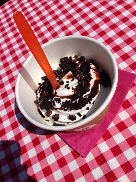 Frozen yoghurt by Den Haag food truck festival